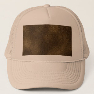 Bild von Brown-Leder Truckerkappe