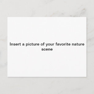 "Bild von DEINER LIEBSTEN NATURSZENE einfügen"Post Postkarte