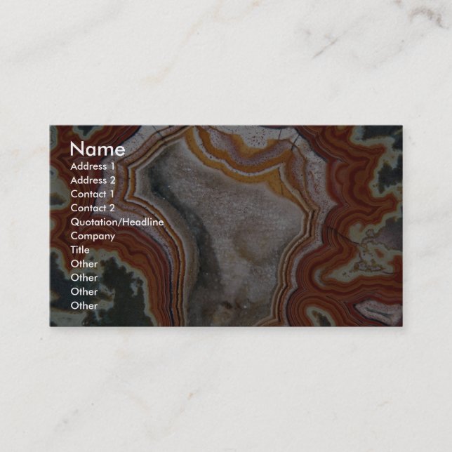 Bild von Dryhead Achat Visitenkarte (Vorderseite)