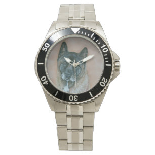 Bild von japanischer akita mit schwarzem Gesichtsh Armbanduhr