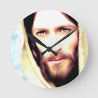 Bild von Jesus Runde Wanduhr