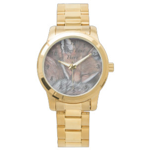 Bild von niedlichem Rotfuchs, der die Tierwelt sch Armbanduhr