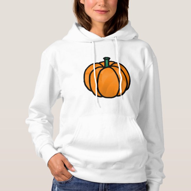 Bild von Orange Pumpkin Hoodie (Vorderseite)