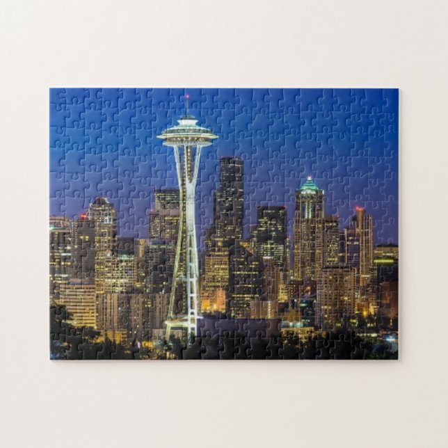 Bild von Seattle-Skylinen in Morgenstunden (Horizontal)