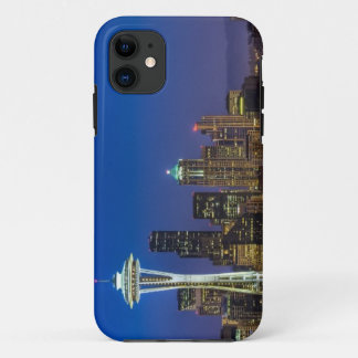 Bild von Seattle-Skylinen in Morgenstunden iPhone 11 Hülle