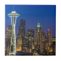 Bild von Seattle-Skylinen in Morgenstunden