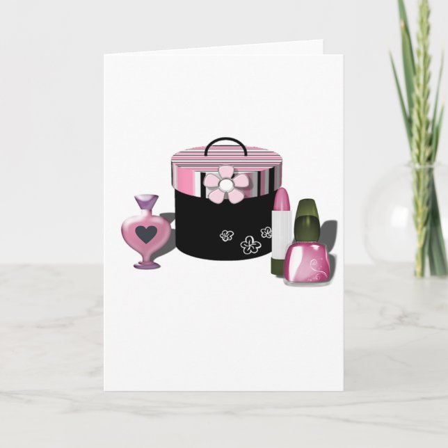 Bilden Sie Kosmetik-Mädchen Karte (Vorderseite)