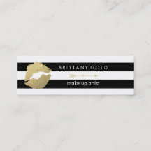 Bilden Sie Künstler-Visitenkarte - schickes Gold