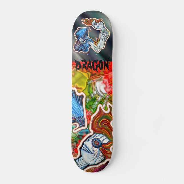 Bilden Sie mein Drache-Skateboard aus Skateboard (Vorderseite)