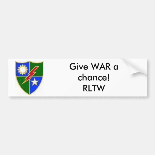 Bilder [6], geben KRIEG eine Möglichkeit! RLTW Autoaufkleber (Vorne)