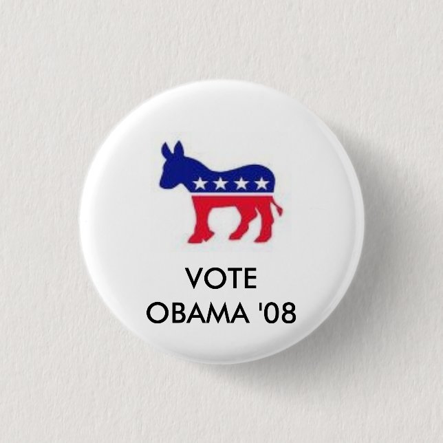 Bilder, ABSTIMMUNG                    OBAMA '08 Button (Vorderseite)