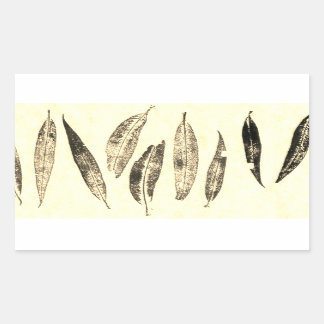 Bilder aus direkter Natur-Blatt-Aufkleber Rechteckiger Aufkleber