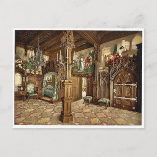 Bilder der Tristan-Geschichte, Schlafzimmer, Neusc Postkarte