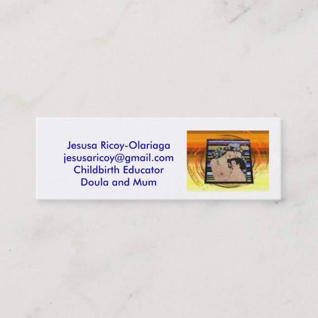 Bilder, Jesusa Ricoy-Olariagajesus… - Besonders Mini Visitenkarte (Vorderseite)