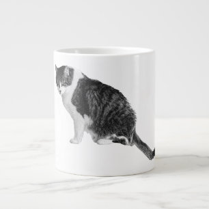 Bilder Katzen-Sitz-Tasse Fügt Sanfte Zuversicht Zu Jumbo-Tasse