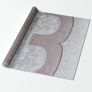 Bilder mit braunem und grauem Buchstaben B Geschenkpapier