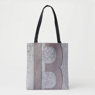 Bilder mit braunem und grauem Buchstaben B Tasche
