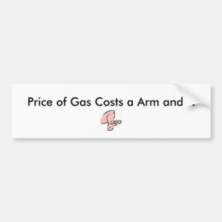 Bilder, Preis des Gases kostet einen Arm und ein A Autoaufkleber