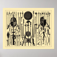 Bilder von antiken mittelalterlichen Waffen