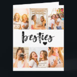 Bilder von besten Freunden Fotocollage für beste F Karte<br><div class="desc">Schätze deine unvergesslichen Freundschaftsmomente mit unserem Poster für die beste Freundin. Dieses moderne und lustige Design zeigt das Wort "besties" in fetter Typografie und enthält eine anpassbare Collage, in der du deine Lieblingsfotos mit deiner besten Freundin zeigen kannst. Es dient als einfühlsame, personalisierte Karte mit deiner herzlichen Nachricht oder bleibt...</div>