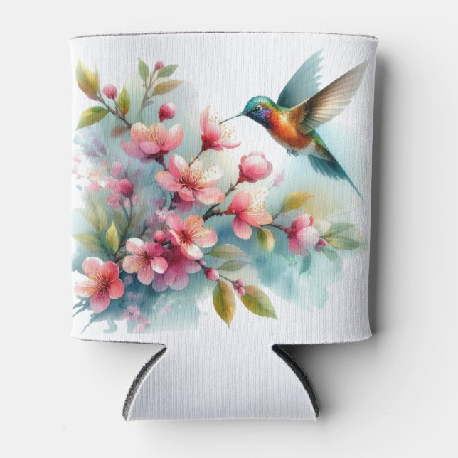 Bilder von Floral/Frühjahr-Kolibris Dosenkühler (Vorderseite)