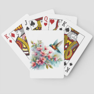 Bilder von Floral/Frühjahr-Kolibris Spielkarten
