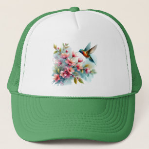 Bilder von Floral/Frühjahr-Kolibris Truckerkappe