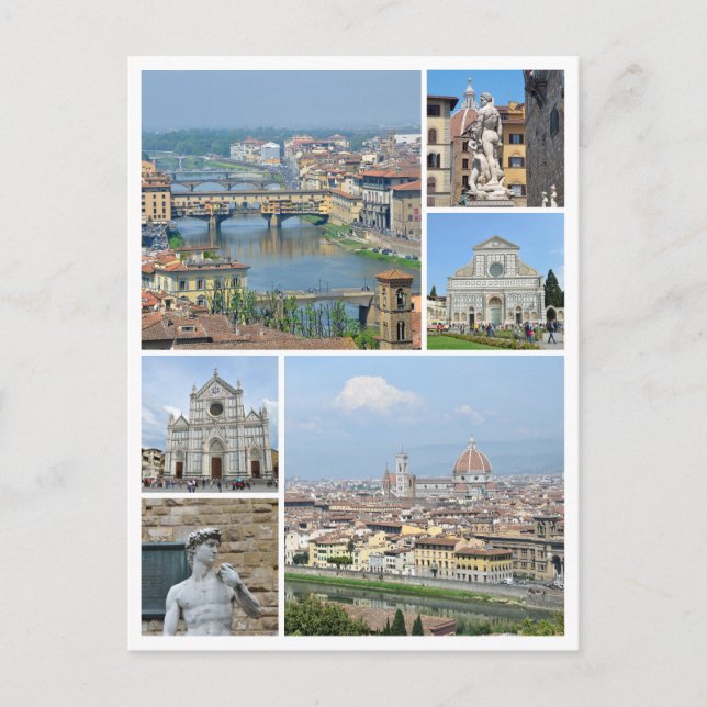 Bilder von Florenz Postkarte (Vorderseite)