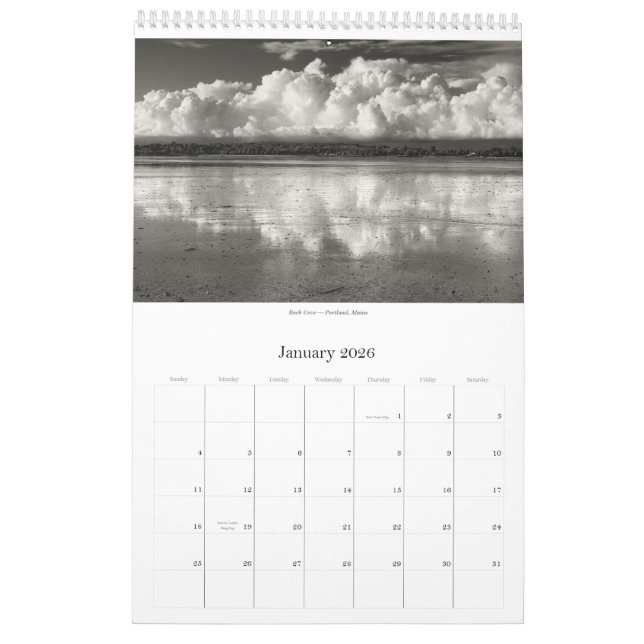 Bilder von Maine durch James O'Reilly: Kalender (Jan 2026)