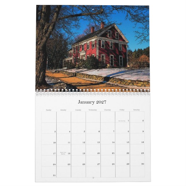 Bilder von Neu-England 2010 Kalender (Jan 2027)