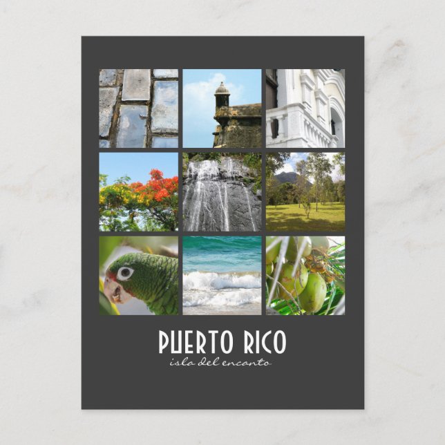 Bilder von Puerto Rico Postkarte (Vorderseite)