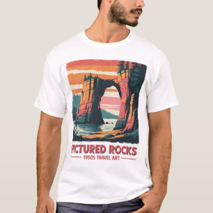 Bilder von Rocks - Vintage Travel Poster Art T-Shirt