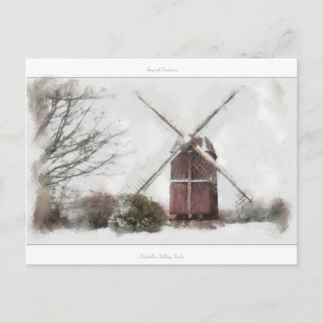 Bilder von Skandinavien - Sandmöllan, Schweden Postkarte (Vorderseite)