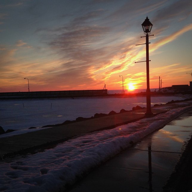 Bilder von Sonnenuntergang in der Nähe des Hafens Poster (Von Creator hochgeladen)