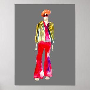 Bilder zur Illustration von Modebildern Art Aquare Poster