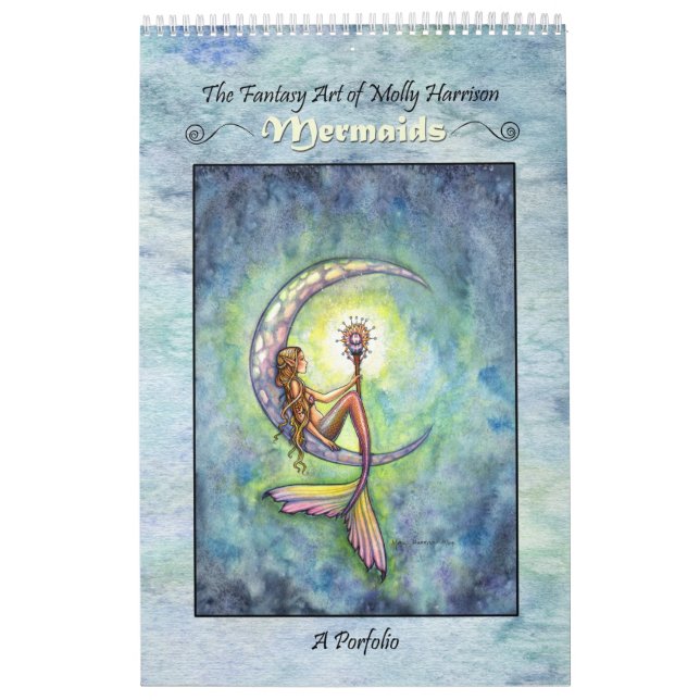 Bilderbuch von Mermaids Portfolio Molly Harrison Kalender (Titelbild)