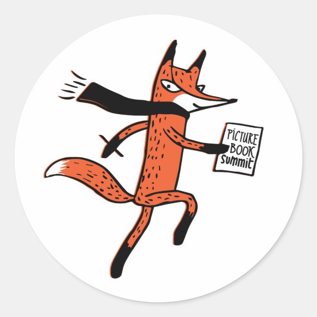 Bilderbuchgipfel - den Fox-Aufkleber zerlegen Runder Aufkleber (Vorderseite)