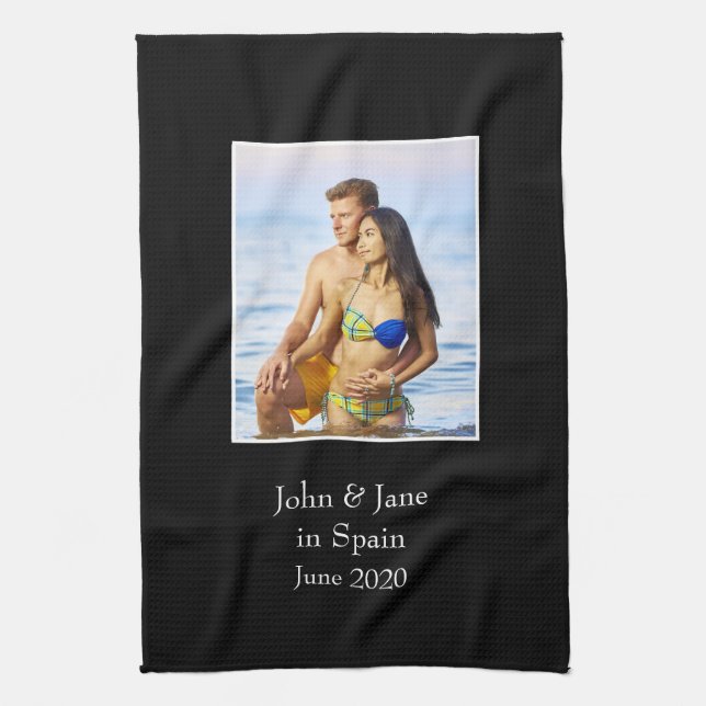 Bilderrahmen, kundenspezifisches Foto - Personalis Geschirrtuch (Vertikal)