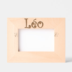 Bilderrahmen zum Aufstellen "Leo" – Geschenk für N Geätzte Rahmen