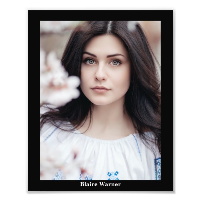 Bildformate 8x10 Fotogener Headshot Fotodruck (Vorne)