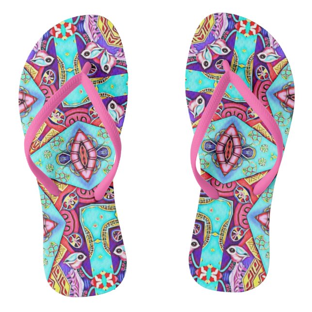 BILDFRAMEN-DESIGNER-KOLLAGE FLIP FLOPS (Fußbett)