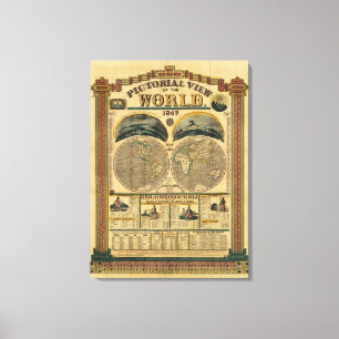 Bildhafte Ansicht der Welt Leinwanddruck