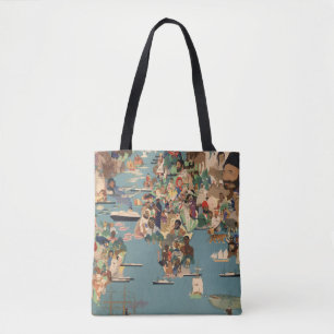 Bildhafte Karte der Welt Tasche