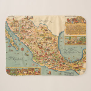 Bildhafte Karte von Mexiko Sherpadecke