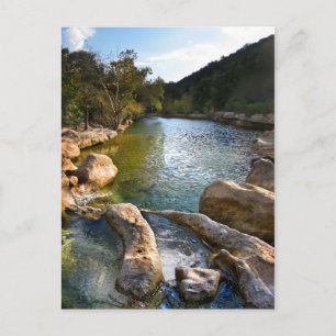 Bildhauerfallen 4 Barton Creek in Austin Texas Postkarte
