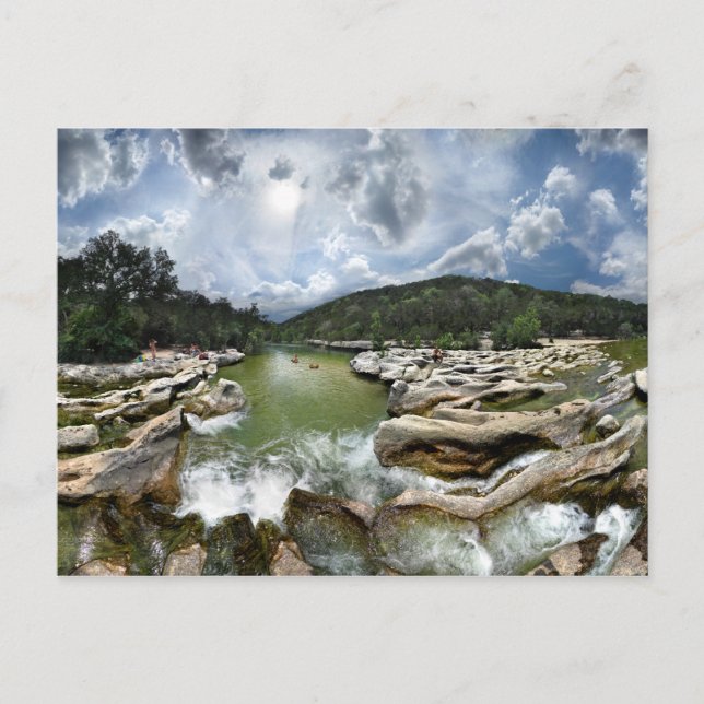 Bildhauerfallen 5 - Barton Creek in Austin Texas Postkarte (Vorderseite)