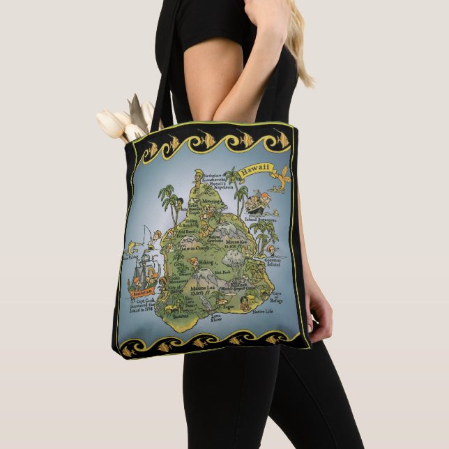 Bildkarte von Hawaii Tasche (Von Nahem)