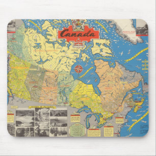 Bildkarte von Kanada - Sehenswürdigkeiten Mousepad