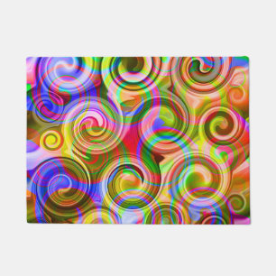 Bildlauf Pastell geometrisch abstrakt Fußmatte