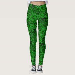 Bildlaufwerk grün leggings